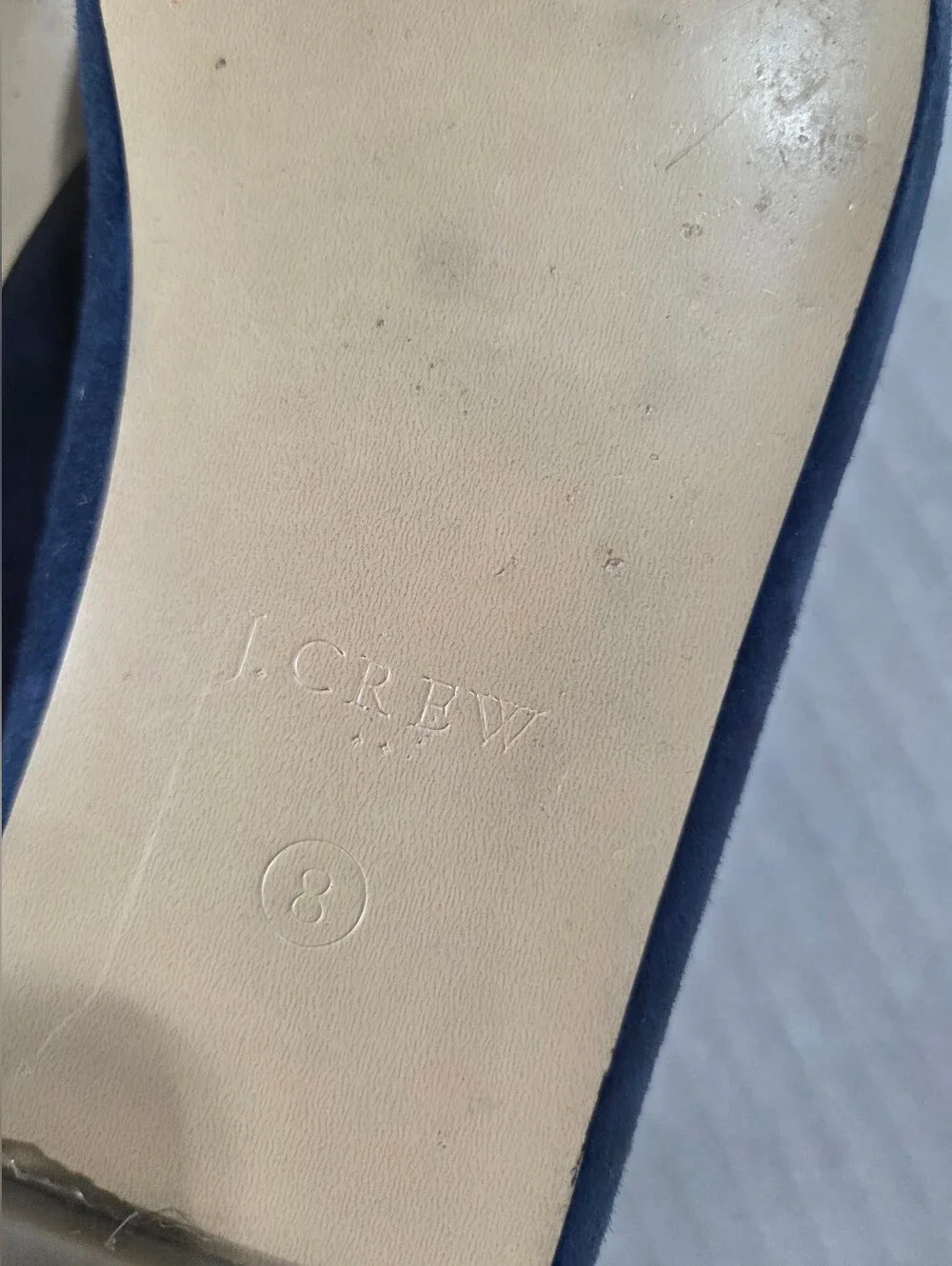 Women’s Navy Suede Slip-On Loafers